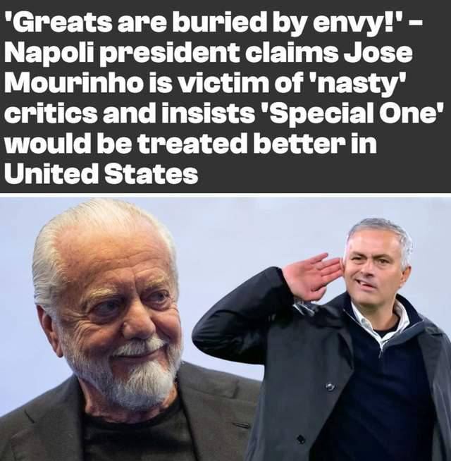 德佬:穆里尼奥在欧洲被妒忌掩盖,真正的胜利者难得光芒